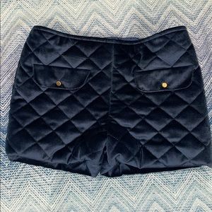 Foque
Navy Blue Velour Shorts